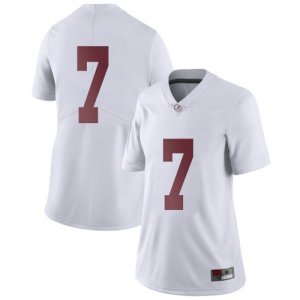 Women's Alabama Crimson Tide #7 Brandon Turnage White Limited NCAA College Football Jersey 2403AFWX8